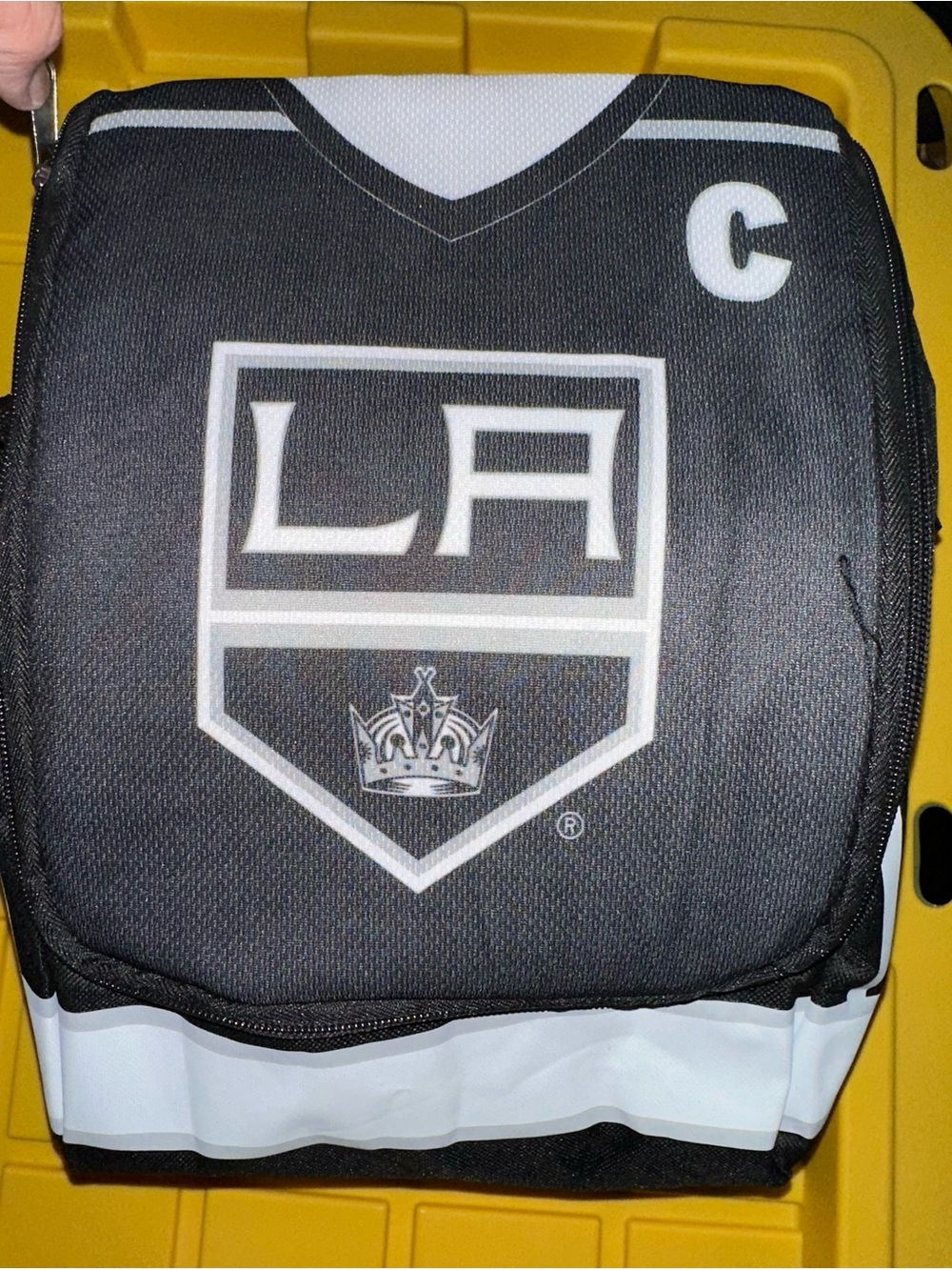 Los Angeles Kings Black & White Logo Lunch Bag